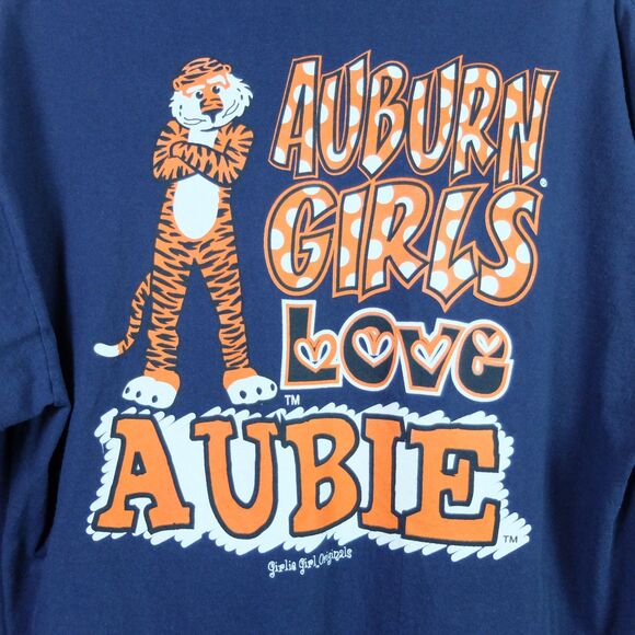 Delta Pro Weight Auburn Girls Love Aubie Blue Long Sleeve Shirt Size Large - Picture 9 of 10